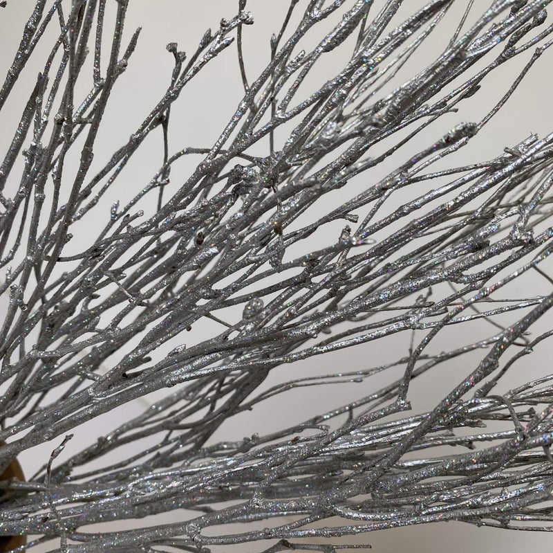 DongArts Decorative Birch Branches 23 inch, Brich Stems for Wedding Decor,Dried Twigs for Christmas Decor (Metallic Silver) - Image 4